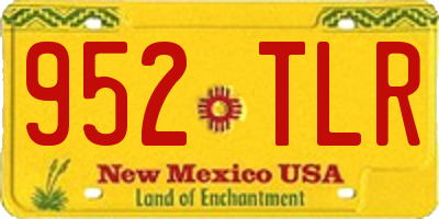 NM license plate 952TLR