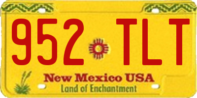 NM license plate 952TLT