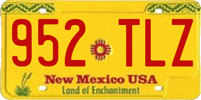 NM license plate 952TLZ