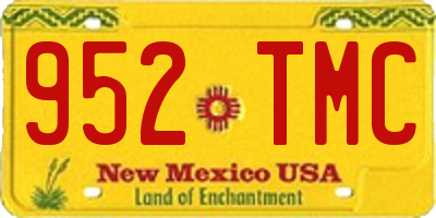 NM license plate 952TMC