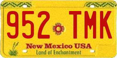 NM license plate 952TMK