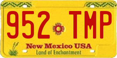 NM license plate 952TMP