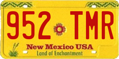 NM license plate 952TMR