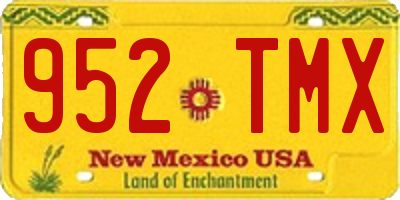 NM license plate 952TMX