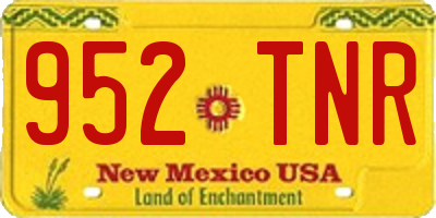 NM license plate 952TNR
