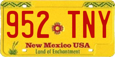 NM license plate 952TNY
