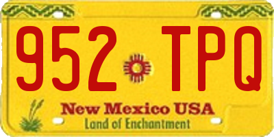 NM license plate 952TPQ