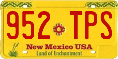 NM license plate 952TPS