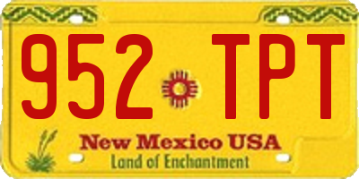 NM license plate 952TPT