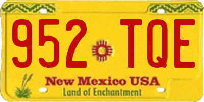 NM license plate 952TQE