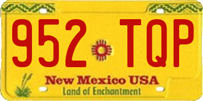 NM license plate 952TQP
