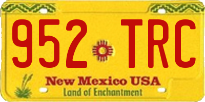 NM license plate 952TRC