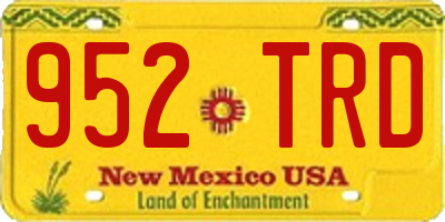 NM license plate 952TRD