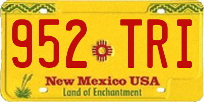 NM license plate 952TRI