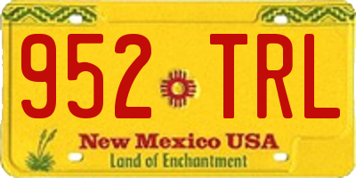 NM license plate 952TRL