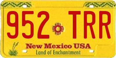 NM license plate 952TRR