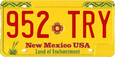 NM license plate 952TRY