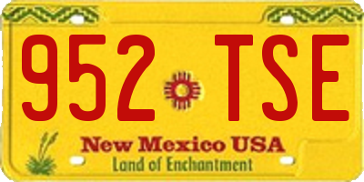NM license plate 952TSE