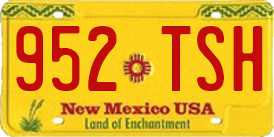 NM license plate 952TSH