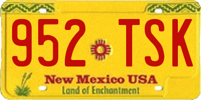 NM license plate 952TSK
