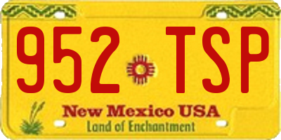 NM license plate 952TSP