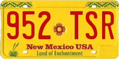 NM license plate 952TSR