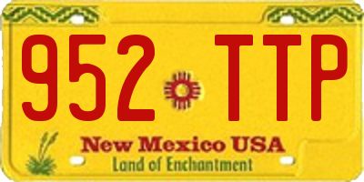 NM license plate 952TTP