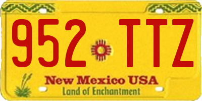 NM license plate 952TTZ