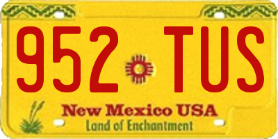 NM license plate 952TUS
