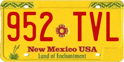 NM license plate 952TVL