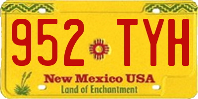 NM license plate 952TYH