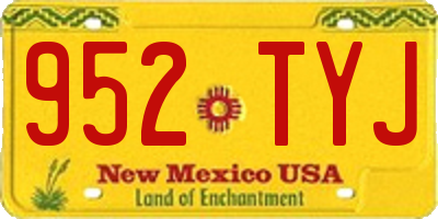 NM license plate 952TYJ