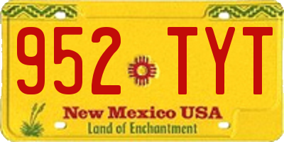 NM license plate 952TYT