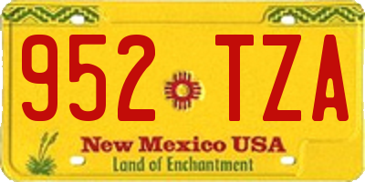 NM license plate 952TZA