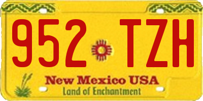 NM license plate 952TZH