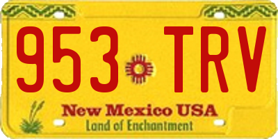 NM license plate 953TRV