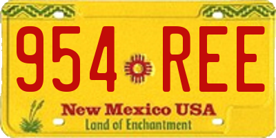 NM license plate 954REE