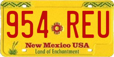 NM license plate 954REU
