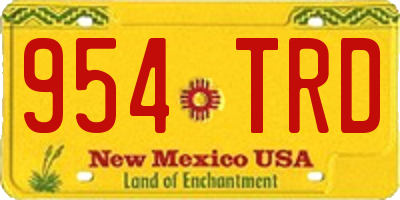 NM license plate 954TRD
