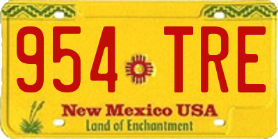 NM license plate 954TRE