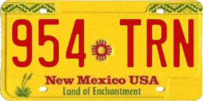 NM license plate 954TRN