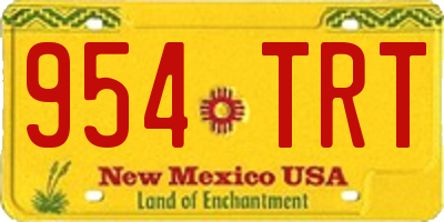 NM license plate 954TRT