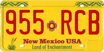 NM license plate 955RCB
