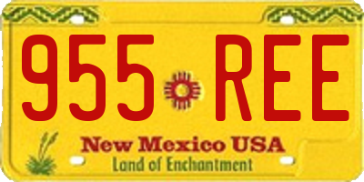 NM license plate 955REE