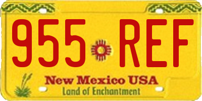 NM license plate 955REF