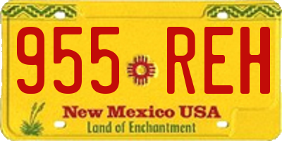 NM license plate 955REH