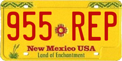 NM license plate 955REP