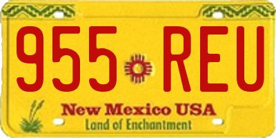 NM license plate 955REU