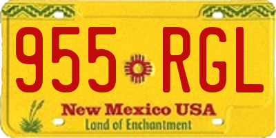 NM license plate 955RGL