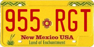NM license plate 955RGT